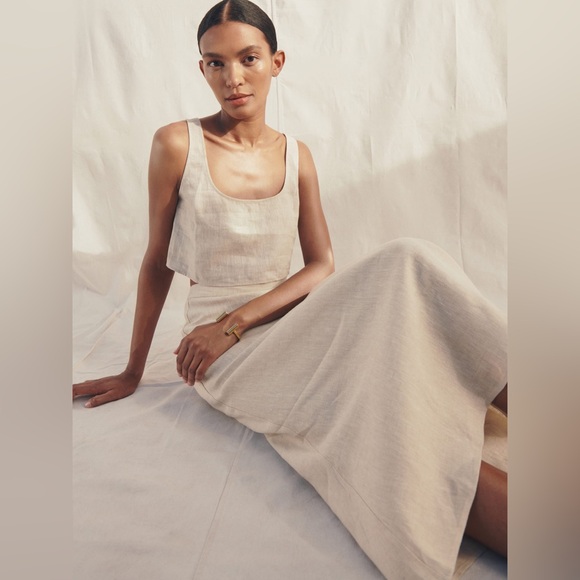 NWT Reformation Silas Linen Skirt - Picture 2 of 6